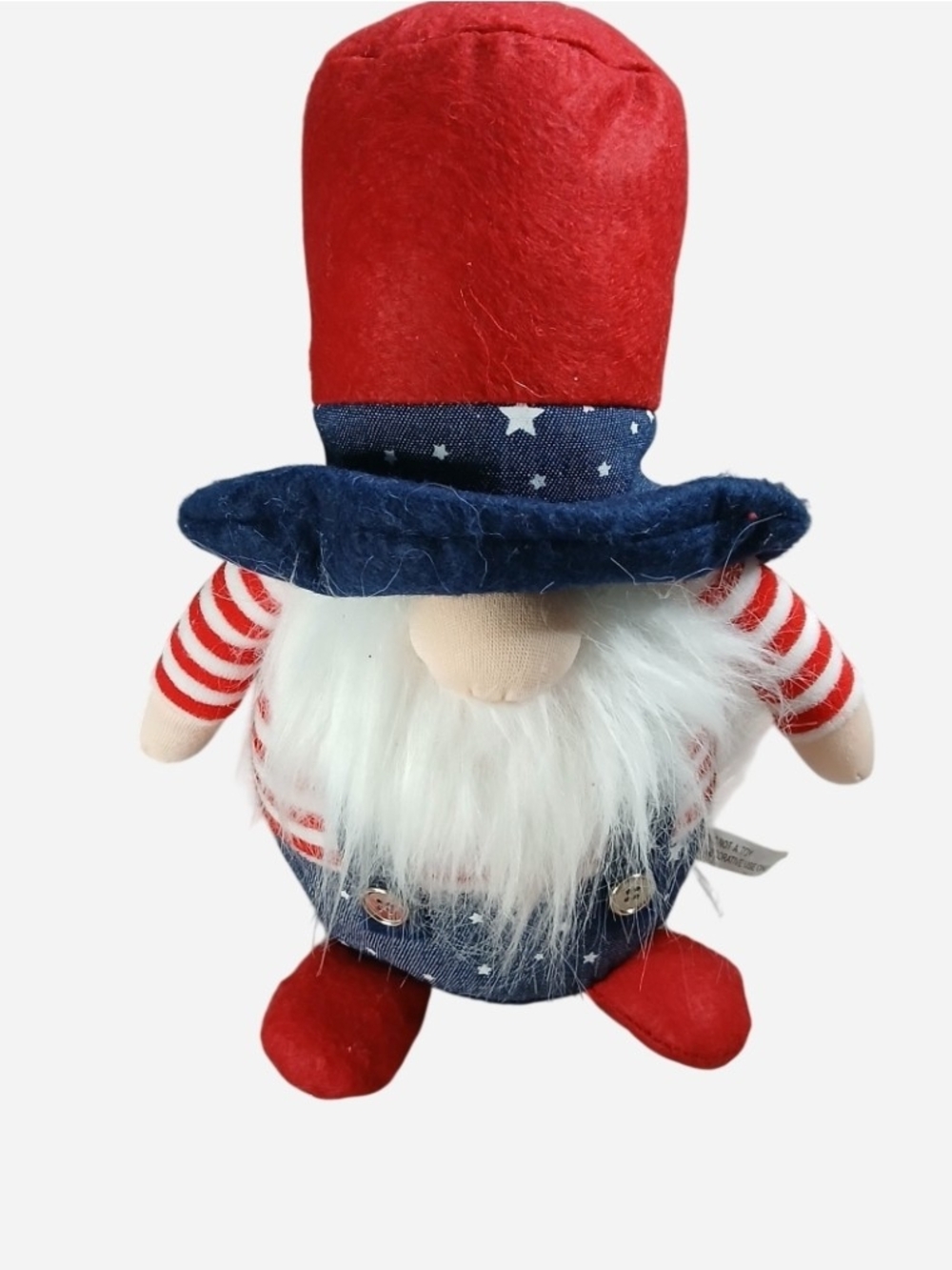 Patriotic Gnome Holiday Plush Décor - Red, White & Blue